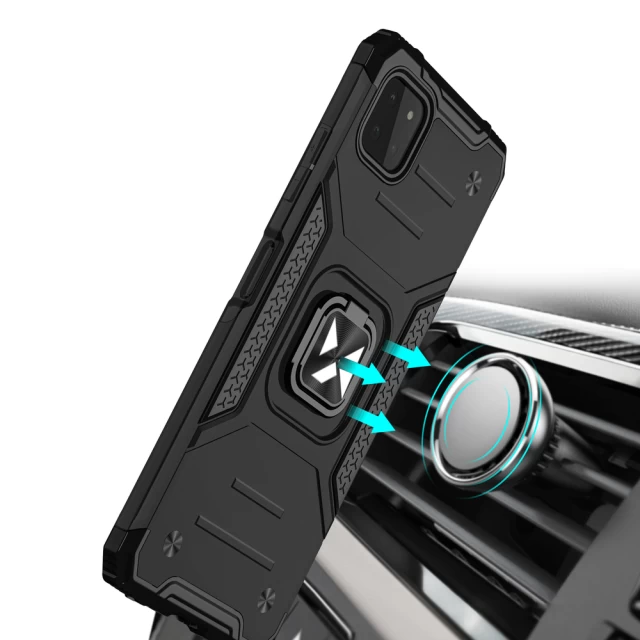 Чохол Wozinsky Ring Armor для Samsung Galaxy A22 4G Black (9111201944909)