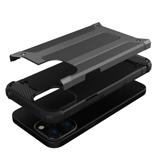Чохол HRT Hybrid Armor для iPhone 13 Pro Max Black (9111201944923)
