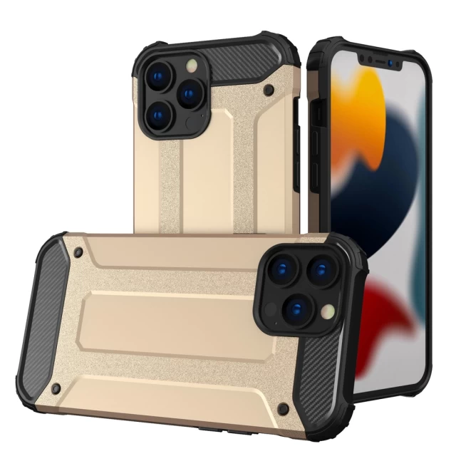 Чохол HRT Hybrid Armor для iPhone 13 Pro Max Gold (9111201944954)