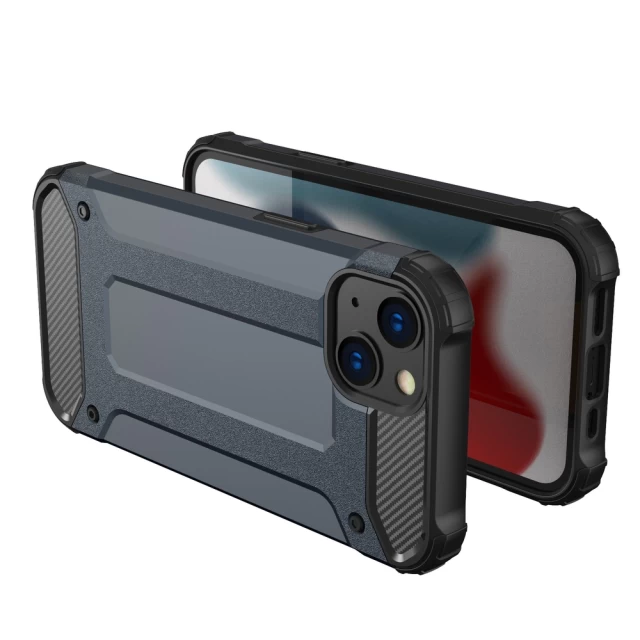 Чехол HRT Hybrid Armor для iPhone 13 Black (9145576212417)