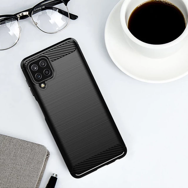 Чехол HRT Carbon Case для Samsung Galaxy A22 4G Black (9145576212561)