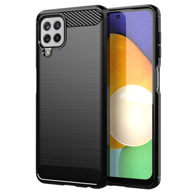 Чохол HRT Carbon Case для Samsung Galaxy A22 4G Black (9145576212561)