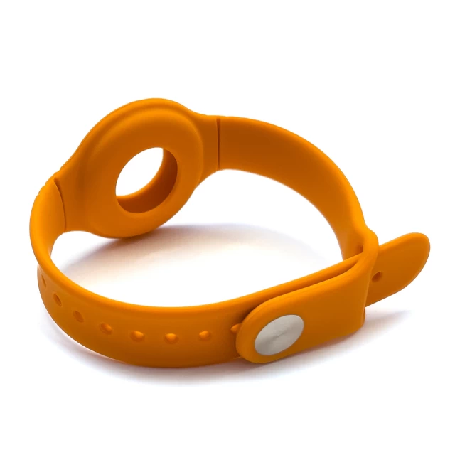 Чехол с ремешком HRT Silicone Wristband для AirTag Black (9145576212639)