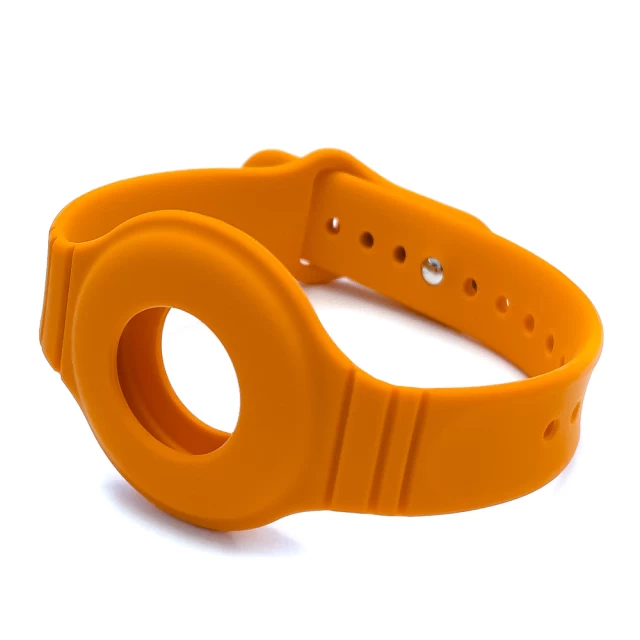 Чехол с ремешком HRT Silicone Wristband для AirTag Dark Blue (9145576212684)