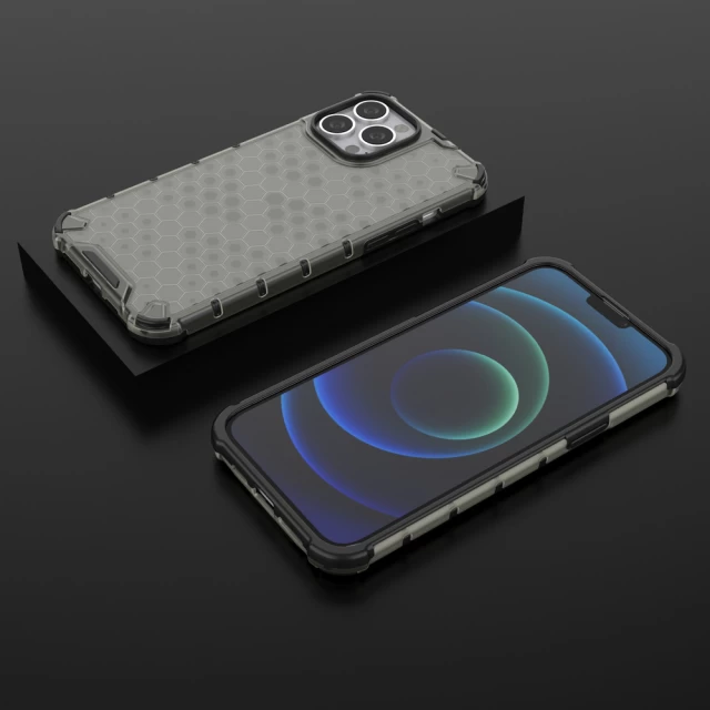Чехол HRT Honeycomb для iPhone 13 Pro Max Black (9145576213230)