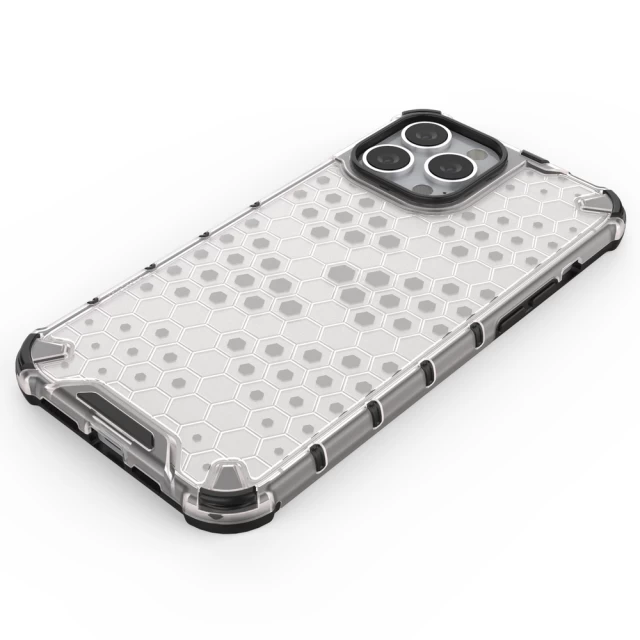 Чехол HRT Honeycomb для iPhone 13 Pro Max Transparent (9145576213278)