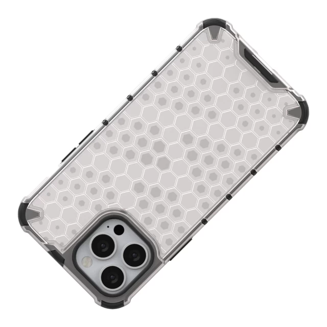 Чохол HRT Honeycomb для iPhone 13 Pro Max Transparent (9145576213278)