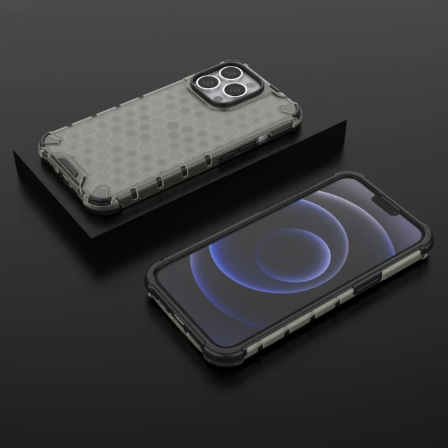 Чохол HRT Honeycomb для iPhone 13 Pro Black (9145576213285)