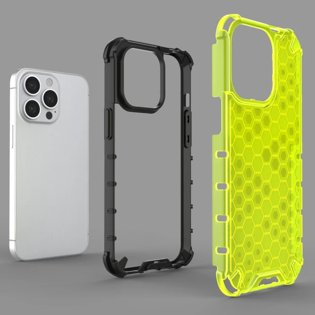 Чехол HRT Honeycomb для iPhone 13 Pro Transparent (9145576213322)