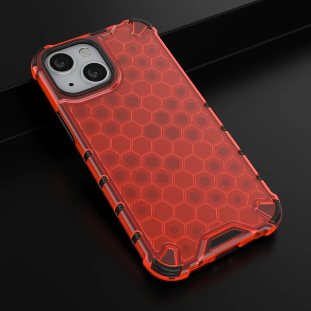 Чехол HRT Honeycomb для iPhone 13 mini Red (9145576213414)