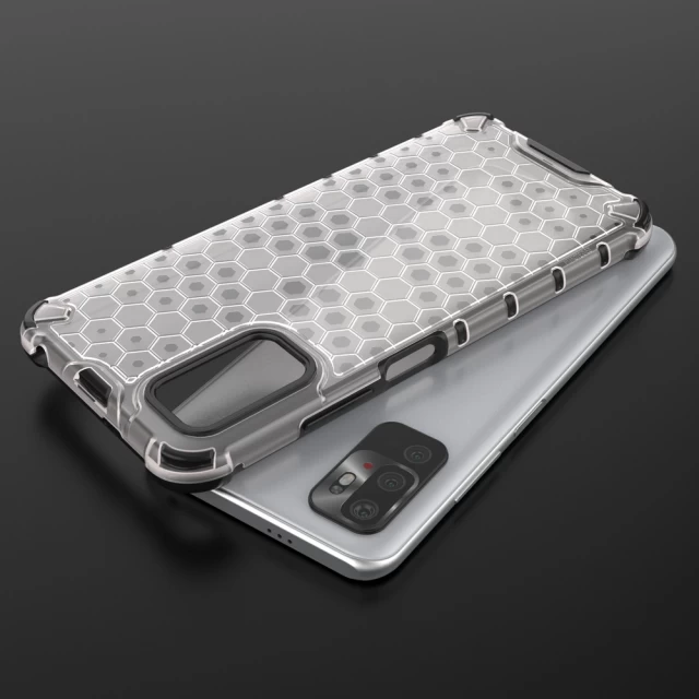 Чохол HRT Honeycomb для Xiaomi Redmi Note 10 5G/Poco M3 Pro Transparent (9145576213575)