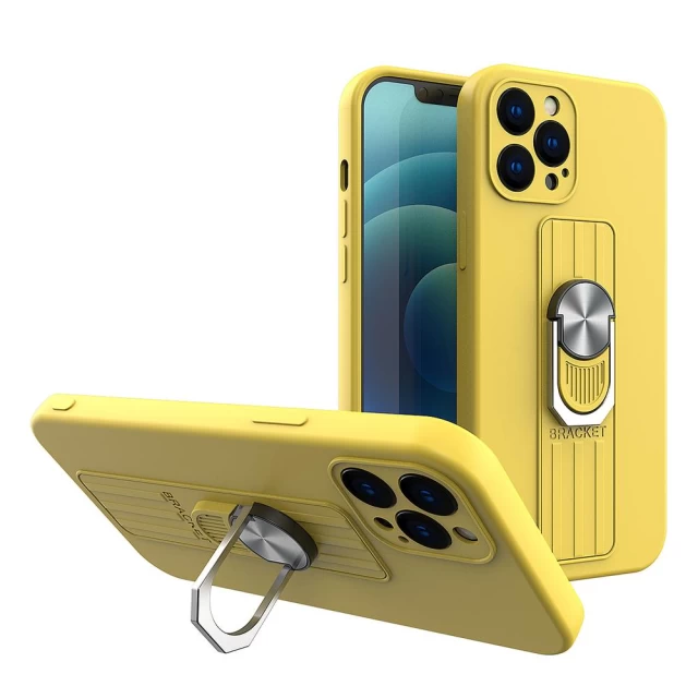 Чехол HRT Ring Case для iPhone SE 2022/2020 | 8 | 7 Yellow (9145576213667)