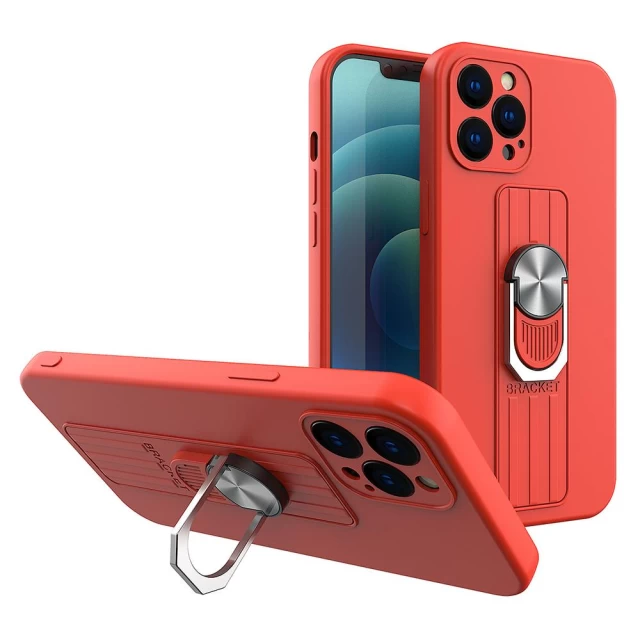 Чохол HRT Ring Case для Samsung Galaxy A21S Red (9145576215050)