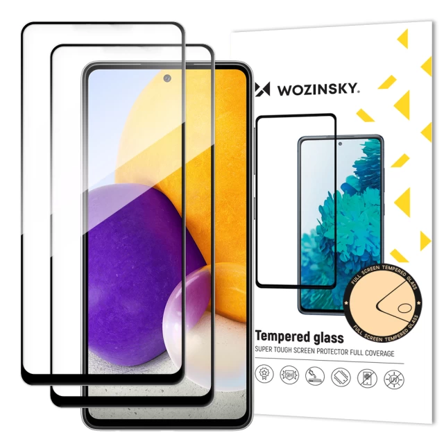 Защитное стекло Wozinsky Tempered Glass для Samsung Galaxy A72 4G Black (2 Pack) (9145576216729)