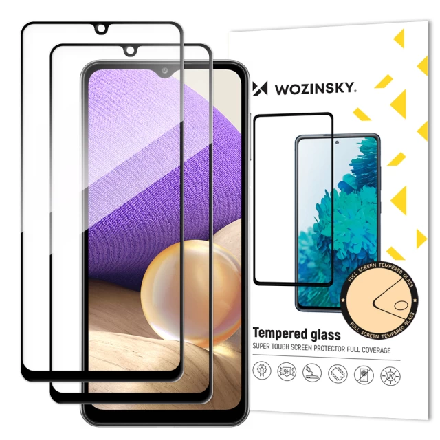 Захисне скло Wozinsky Tempered Glass для Samsung Galaxy A32 5G Black (2 Pack) (9145576216750)