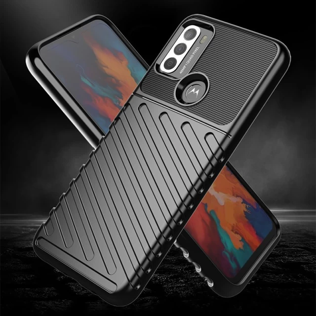 Чехол HRT Thunder Case для Motorola Moto G50 Black (9145576219973)