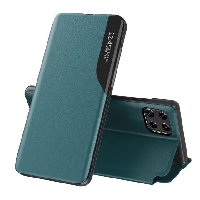 Чехол HRT Eco Leather View Case для Samsung Galaxy A22 4G Green (9145576220177)