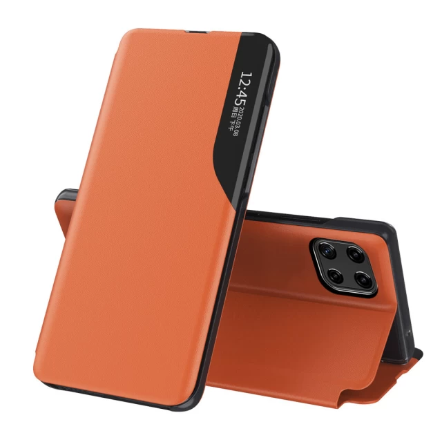 Чехол HRT Eco Leather View Case для Samsung Galaxy A22 4G Orange (9145576220184)