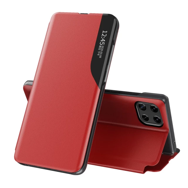 Чехол HRT Eco Leather View Case для Samsung Galaxy A22 4G Red (9145576220207)