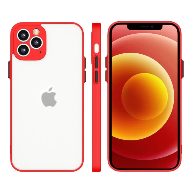 Чехол HRT Milky Case для iPhone 12 Pro Max Red (9145576221747)