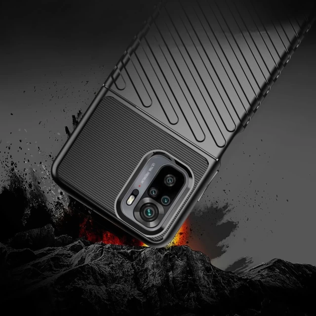 Чехол HRT Thunder Case для Xiaomi Redmi 10 Black (9145576225813)