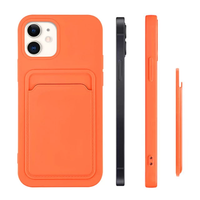 Чехол HRT Card Case для iPhone 12 Pro Max Orange (9145576228180)