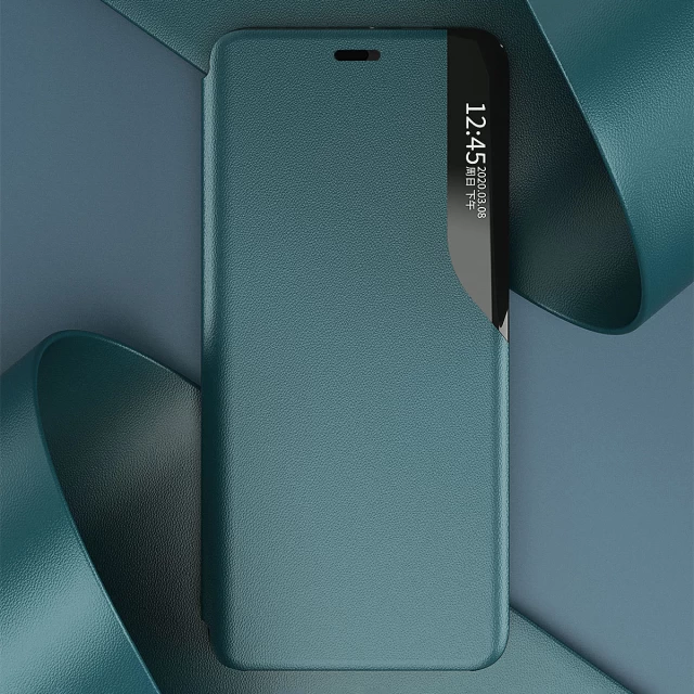 Чехол HRT Eco Leather View Case для iPhone 13 Pro Max Black (9145576231050)