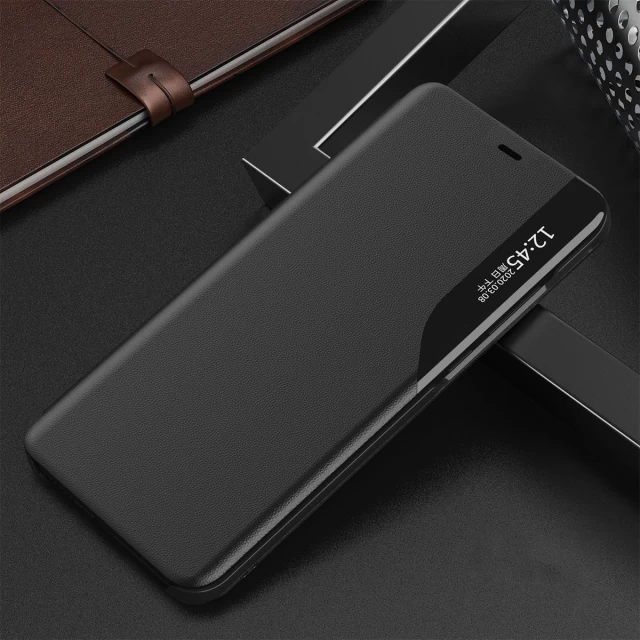 Чехол HRT Eco Leather View Case для iPhone 13 Black (9145576231173)