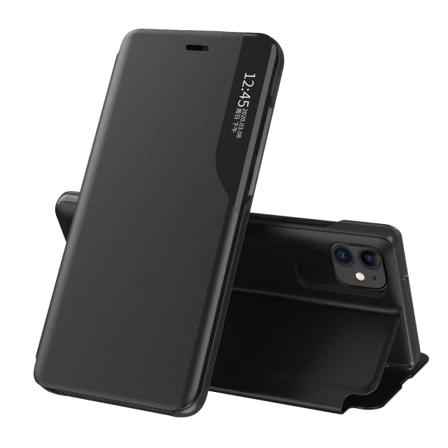 Чохол HRT Eco Leather View Case для iPhone 13 mini Black (9145576231234)