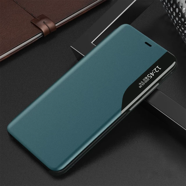 Чехол HRT Eco Leather View Case для iPhone 13 mini Green (9145576231258)