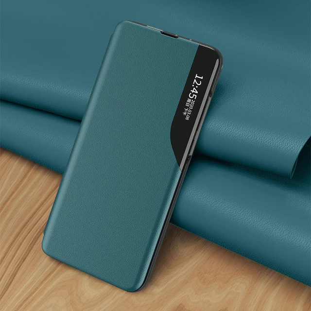 Чехол HRT Eco Leather View Case для Xiaomi Redmi Note 10 5G/Poco M3 Pro Orange (9145576231326)