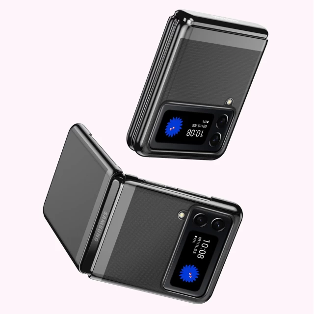 Чехол HRT Plating Case для Samsung Galaxy Flip3 (F711) Black (9145576231388)