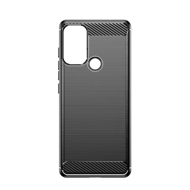 Чехол HRT Carbon Case для Motorola Moto G60S Black (9145576232026)