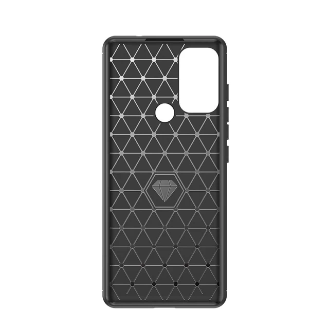 Чехол HRT Carbon Case для Motorola Moto G60S Black (9145576232026)