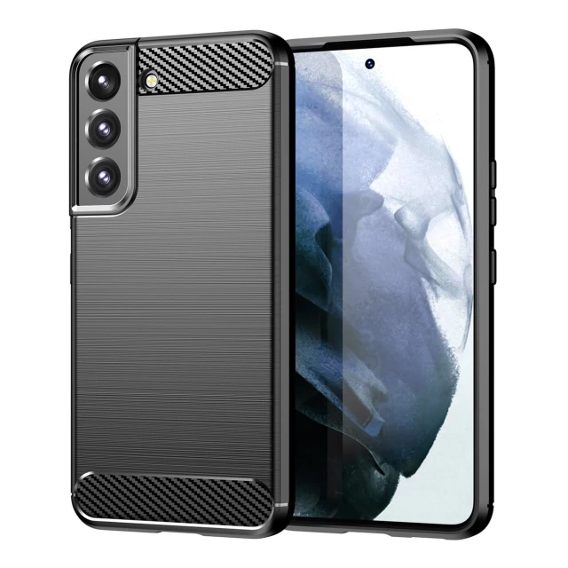 Чохол HRT Carbon Case для Samsung Galaxy S22 Plus Black (9145576232064)