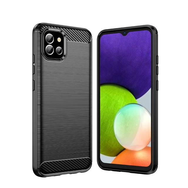 Чехол HRT Carbon Case для Samsung Galaxy A03s Black (9145576232101)