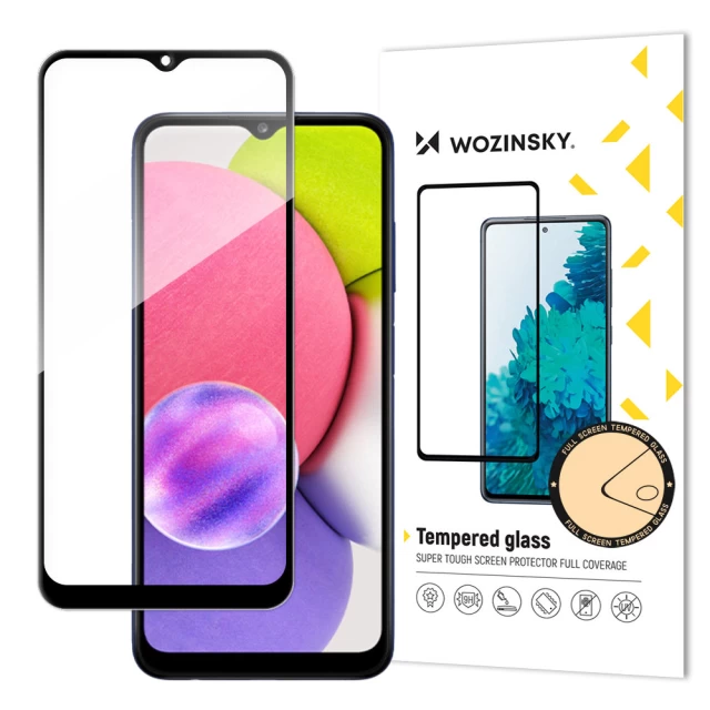 Захисне скло Wozinsky Tempered Glass для Samsung Galaxy A03s Black (9145576238660)
