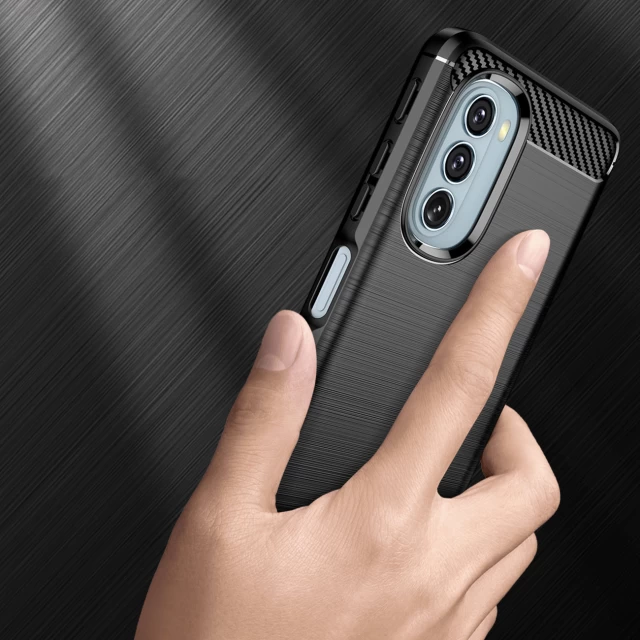 Чохол HRT Carbon Case для Motorola Moto G51 5G Black (9145576240106)