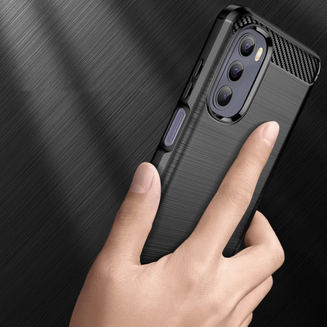 Чохол HRT Carbon Case для Motorola Moto G Stylus 2022 Black (9145576240120)