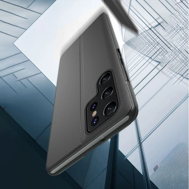 Чохол-книжка HRT Eco Leather View Case для Samsung Galaxy S22 Ultra Black (9145576241134)