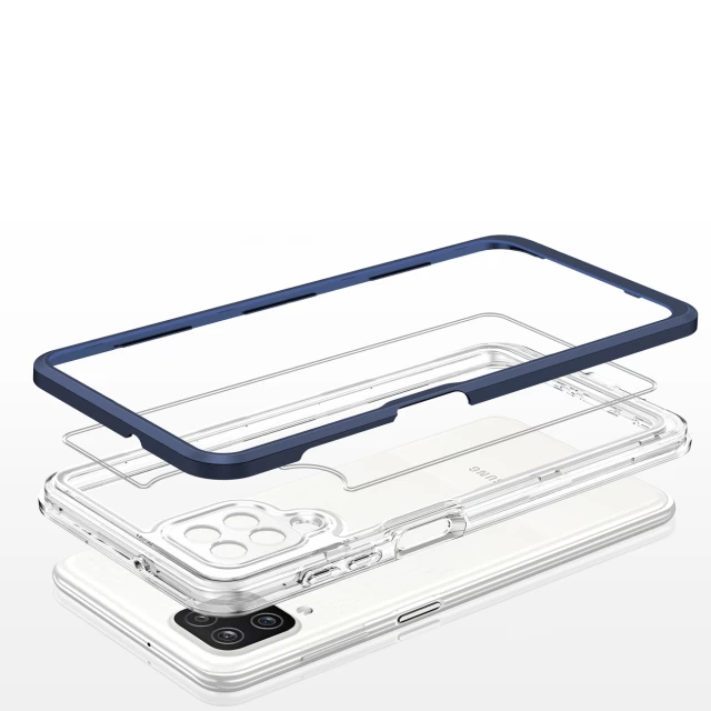 Чехол HRT Clear 3in1 Case для Samsung Galaxy A12 5G Blue (9145576242582)