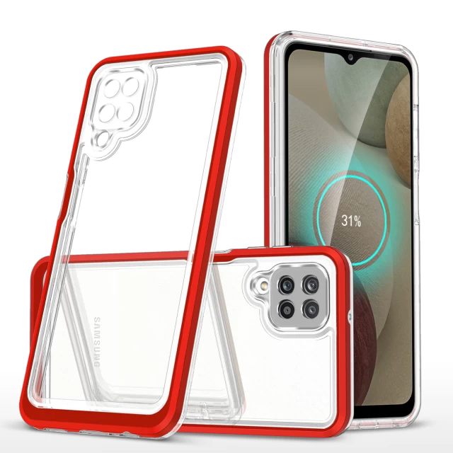 Чохол HRT Clear 3in1 Case для Samsung Galaxy A12 5G Red (9145576242599)