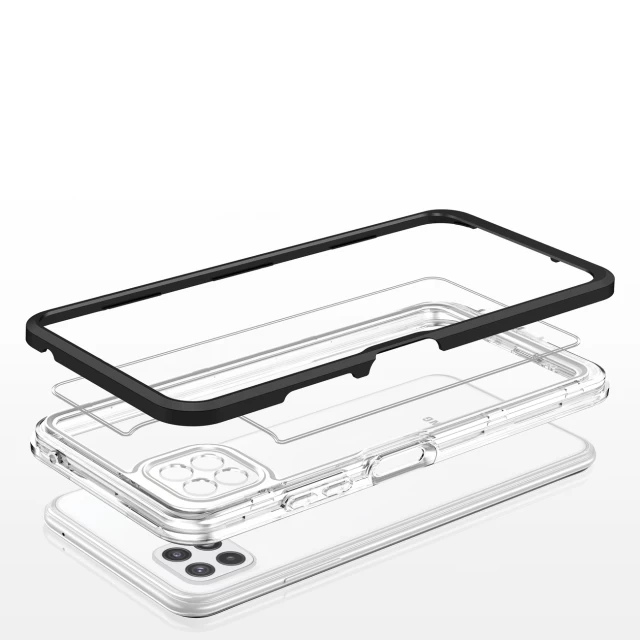 Чехол HRT Clear 3in1 Case для Samsung Galaxy A22 5G Black (9145576242605)