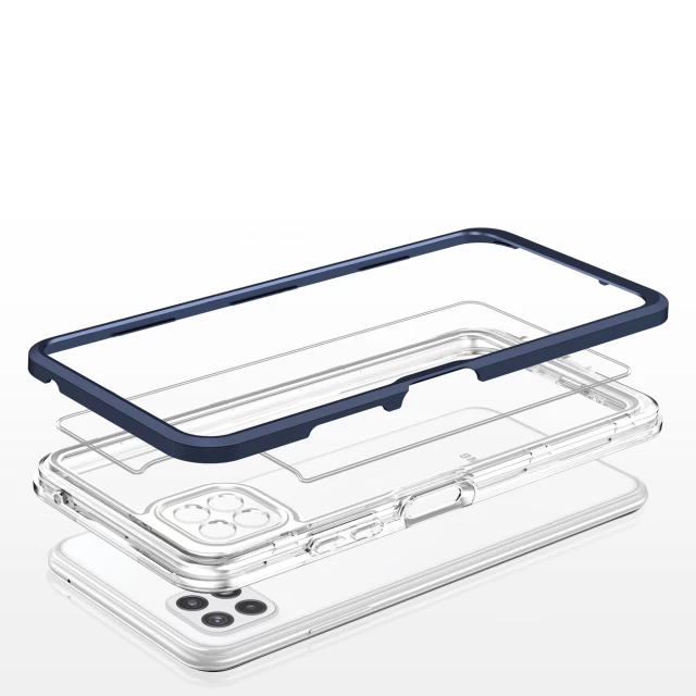 Чохол HRT Clear 3in1 Case для Samsung Galaxy A22 5G Blue (9145576242612)