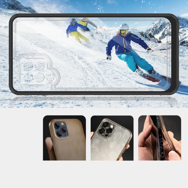 Чехол HRT Clear 3in1 Case для Samsung Galaxy A42 5G Black (9145576242728)