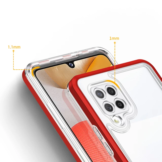Чехол HRT Clear 3in1 Case для Samsung Galaxy A42 5G Red (9145576242742)