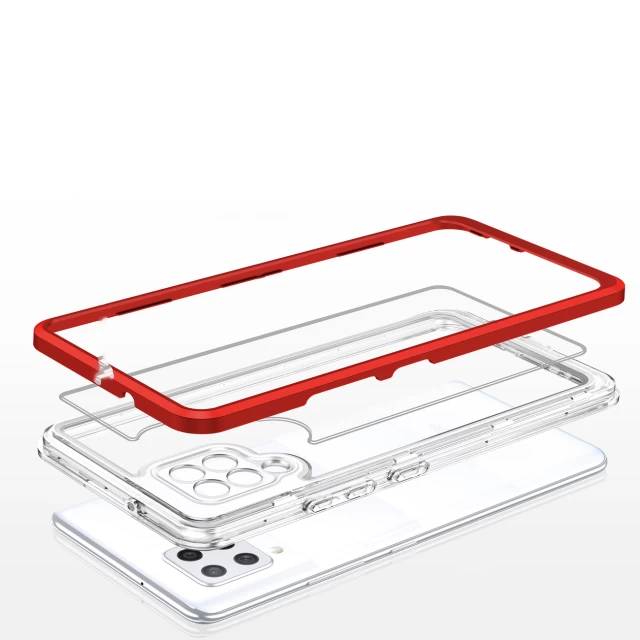 Чехол HRT Clear 3in1 Case для Samsung Galaxy A42 5G Red (9145576242742)