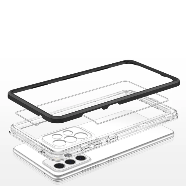 Чохол HRT Clear 3in1 Case для Samsung Galaxy A52s 5G | A52 5G/4G Transparent Black (9145576242759)