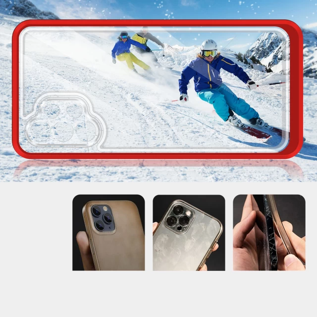 Чохол HRT Clear 3in1 Case для Samsung Galaxy A72 4G Red (9145576242803)