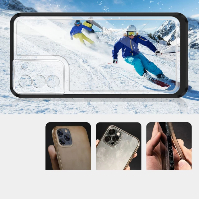 Чехол HRT Clear 3in1 Case для Samsung Galaxy S21 Plus 5G Black (9145576242841)